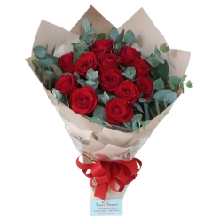 Buquê 12 Rosas Especial Koreano 